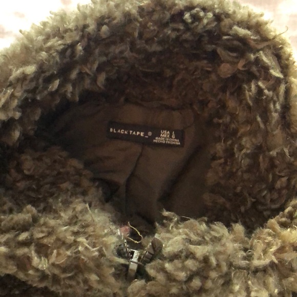 Blacktape Teddy coat - forest green - Picture 2 of 3